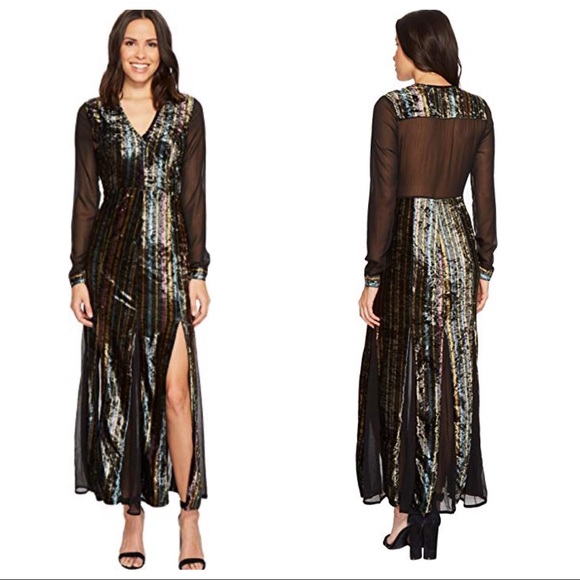 Romeo & Juliet Couture Dresses & Skirts - Romeo & Juliet Couture Velvet Chiffon Maxi Dress M